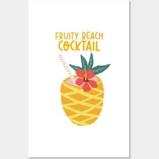 Fruity Beach Cocktail Posters and Art